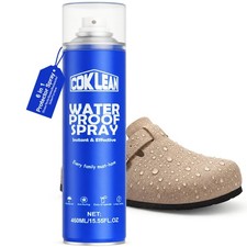 Coklean Shoe Waterproof Spray, Rain Stain Nano Repellent for Suede,15.55 OZ