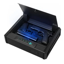 VEVOR✅Gun Safe,Heavy Duty Handgun Safe with Fingerprint/Password/Key,3-Way Quick