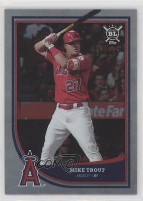 2018 Topps Big League Rainbow Foil 91/100 Mike Trout #150 2f4