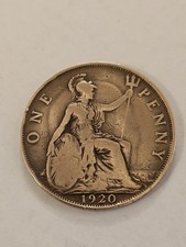 Vintage 1920 One Penny King George V