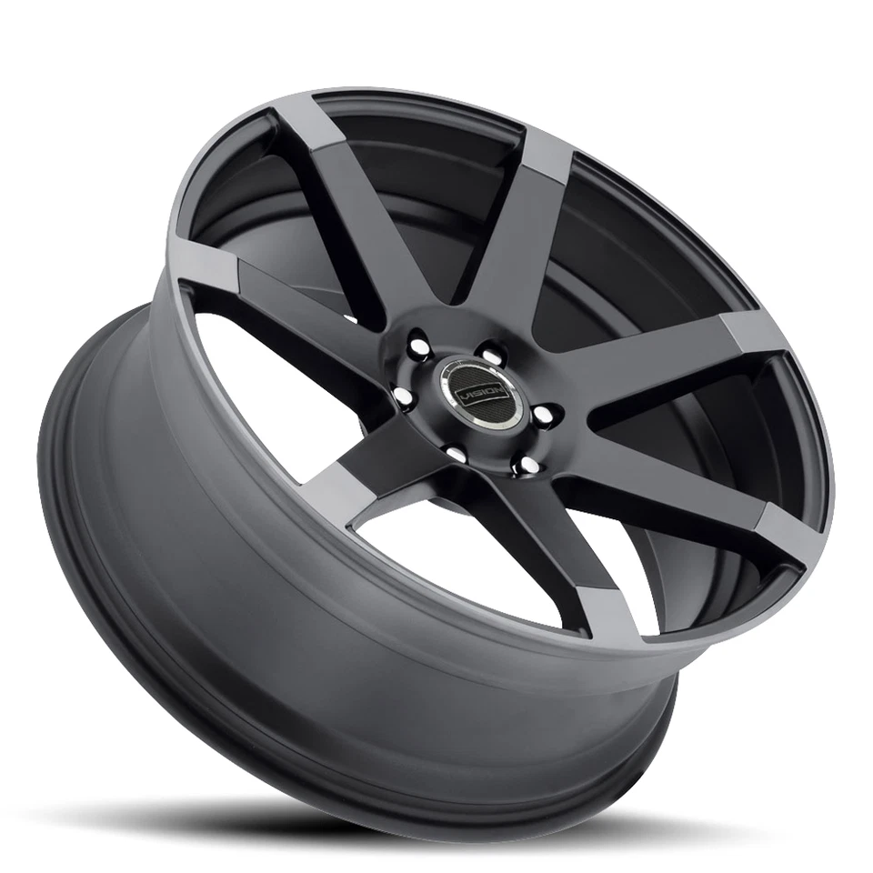 Llanta Vision Street 9042 Sultan 17" negra con extremos antracita 17x8 6x5,5 30 mm Foto 2 de 4