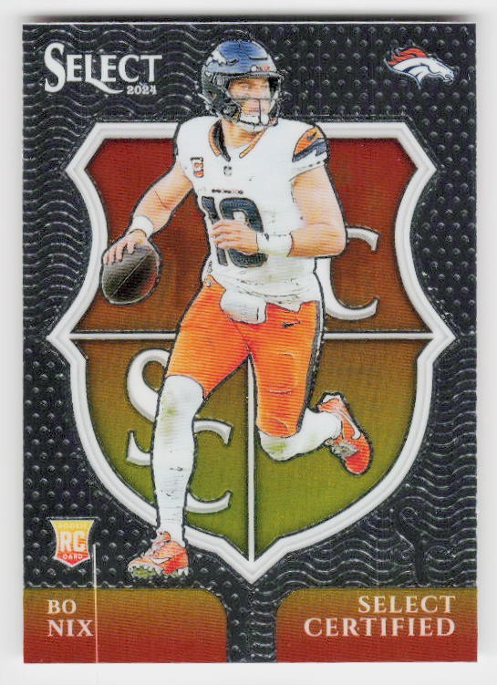 2024 Panini Select #4 Bo Nix Select Certified Rookies