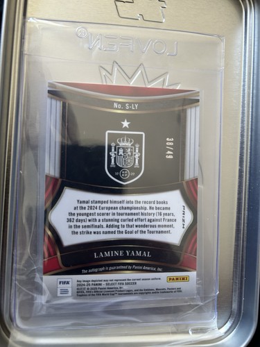 2024-25 Panini Select Fifa - Signatures Lamine Yamal #S-Ly Tie-Dye Prizm /25 - Bild 6 von 10