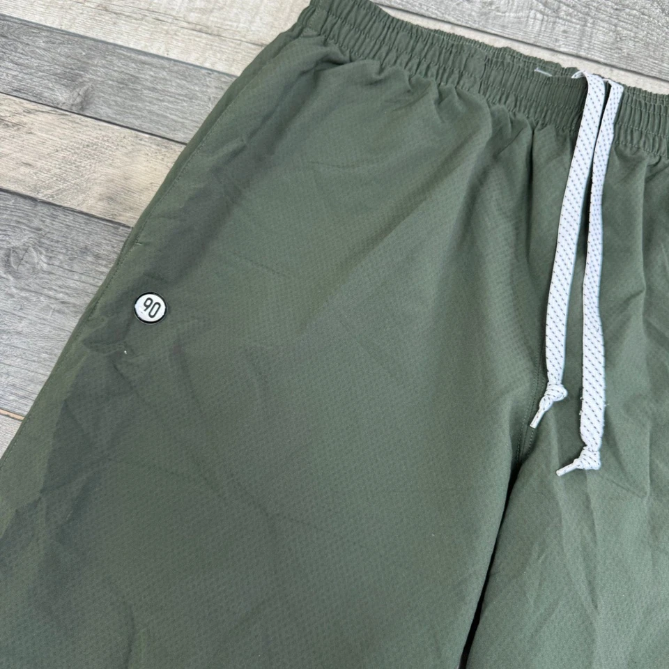 Pantalones Cortos Nike Verde Total 90 3/4 y2k Bolsillos con Cordón Sueltos Para Hombres XL Foto 3 de 4