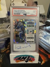 2022 Contenders Rookie Ticket Auto/22 Jameson Williams Cracked Ice PSA 9