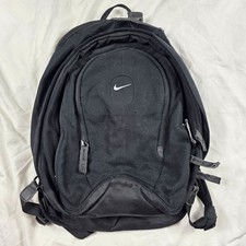 Nike Black Backpack Vintage Y2K Style Cordura School Work Casual Outdoors