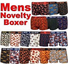 Mens Novelty Boxer Shorts Funky Cotton Trunks Adults Underwear Brief Boxers