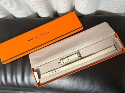 Apple Watch Hermes Leather Band Craie 41mm for Series 8 Used