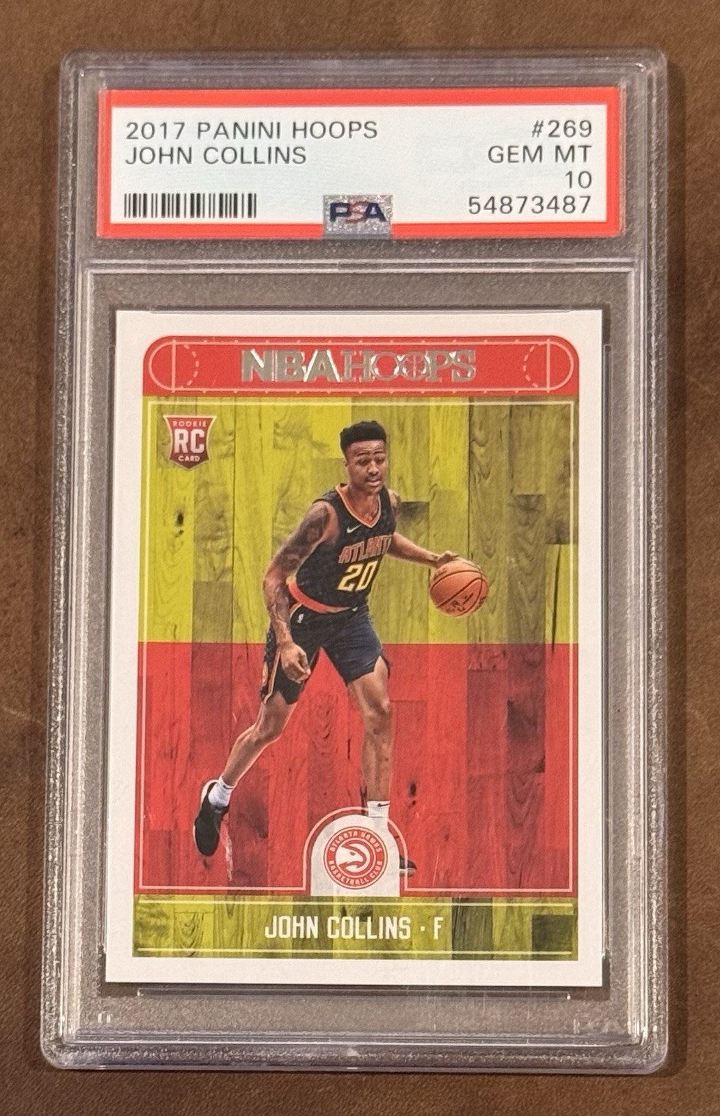 2017 Panini Hoops JOHN COLLINS #269 Rookie PSA 10