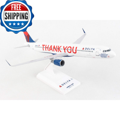 Skymarks Delta A321 Thank You 1/150 SKR1057 Model Plane Display Stand