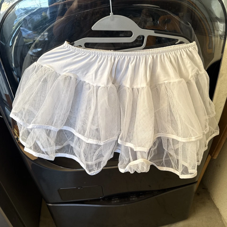 Charades Black Lace Petticoat Costume Adult Size S/M - Image 3 of 3