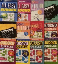 Sudoku Puzzles by Kappa 12 books assorted Braintainment Brain Builder