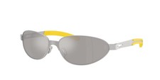 FERRARI SCUDERIA FZ5008 135 6G Silver Matte Grey Mirror 64 mm Men's Sunglasses