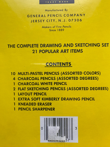 Ancien kit crayon dessin général n° Lot de 20 croquis complets USA en boîte - Photo 4/4