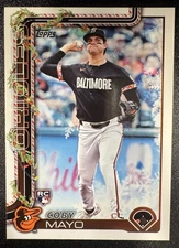 2025 Topps Holiday Coby Mayo (RC) #H118 Orioles
