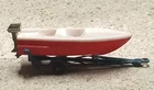 Lesney Sports Boat & Trailer Red & White  1961 Matchbox No.48 Vintage England