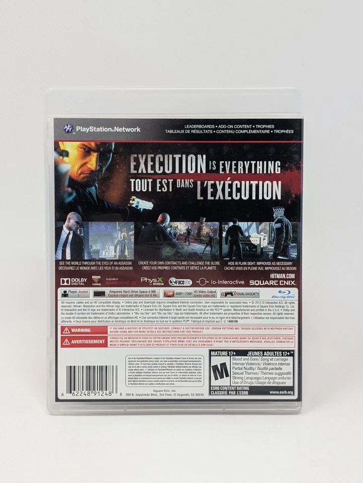 Hitman: Absolution (Sony PlayStation 3, 2013) - CIB W/ Reg Card - Image 2 of 3