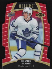 2019-20 Upper Deck Allure #92 Rasmus Sandin Red Die Cut RC Rookie Card 