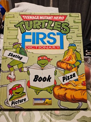 Vintage Teenage Mutant Hero Turtles First Dictionary Chad Valley Book TMNT Rare