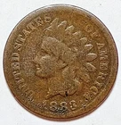 Indian Head Penny Lot of "1" VERY NICE 1883 GOOD OR BETTER°$ FREE SHIPPING $#800