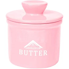 Lovelyduo Butter Crock with Lid, French Butter Keeper to Leave On Counter wit...