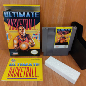MINTY BOX CIB Ultimate Basketball complete in nes Collector lot VERY CLEAN A+