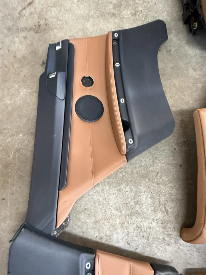 08-13 BMW 328xi 335xi E92 cupé cuero marrón interior conjunto diestro usado OEM Foto 4 de 4