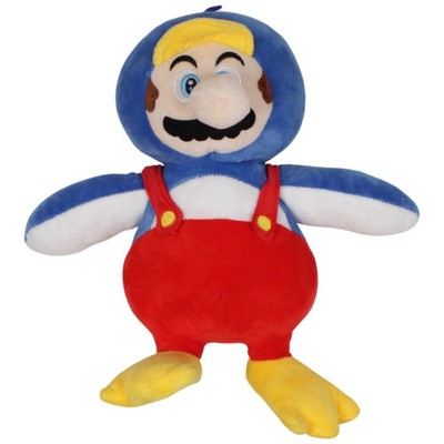 Basic Fun! Pinguin-Mario Plüschfigur 30 cm Super Mario gebraucht