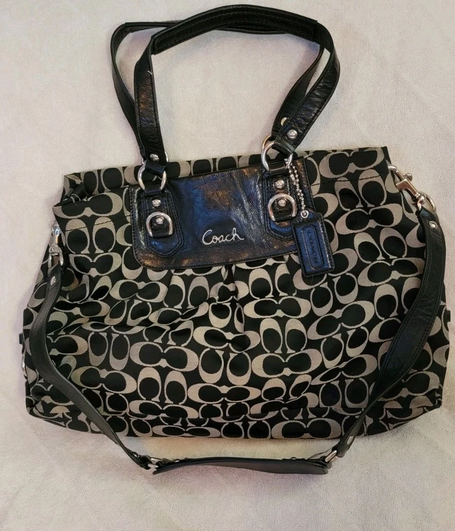 Coach Ashley Satchel/Top Handle Bag Black Bags & Handbags for