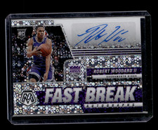 ROBERT WOODARD II 2020-21 Panini Mosaic Fast Break Rookie Autograph KINGS