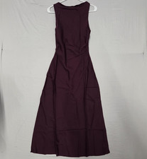 Quince Women's Washable Stretch Silk High Neck Midi Dress