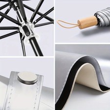 Fully Automatic Titanium Silver Umbrella Sun Umbrella Sun Protection Umbrella fo