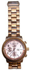 Watch River Island Rose Gold Chronograph Stainless Steel Bracelet Elegant