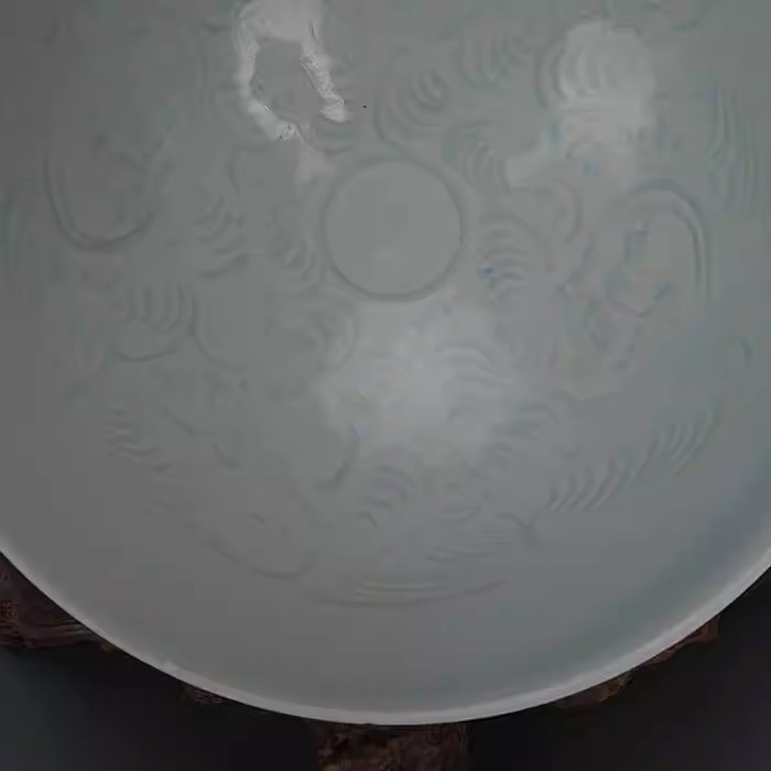 Nice Chinese Handmade Painting Hutian Kiln Porcelain Boy Hat Bowl