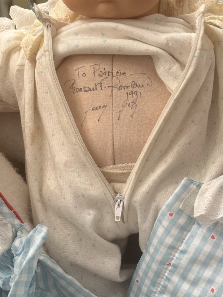 Signed Pleasant Roland Pleasant Company Our New Baby Set With 1st Ed. Basket HTF - Image 4 of 4