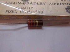 ALLEN BRADLEY 220 ohm  2 watt 5% Carbon Comp Resistor (1)