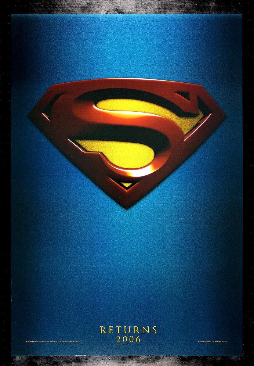 SUPERMAN RETURNS * CineMasterpieces DS 1SH NM-M ORIGINAL