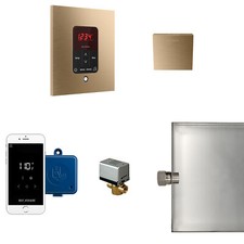 Mr Steam Butler Steam Generator Control Kit / Package in Square Brushed Bronze