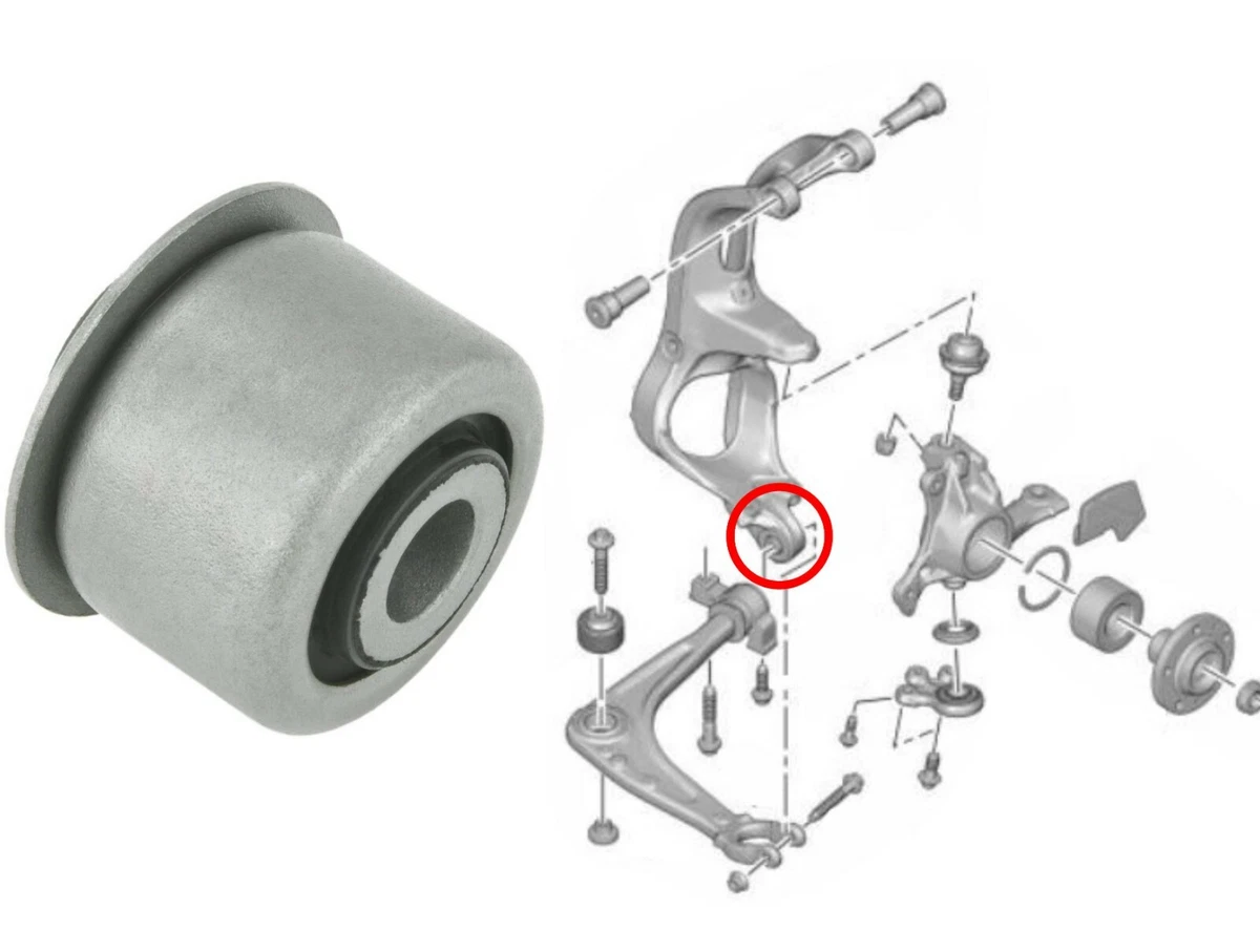 Vorderachse Knöchelschutz Arm Buchse für Citroen C5 C6 Peugeot 407 