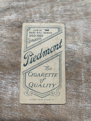1909-11Piedmont T206 White Border #NNO Rube Oldring Batting - Picture 2 of 2
