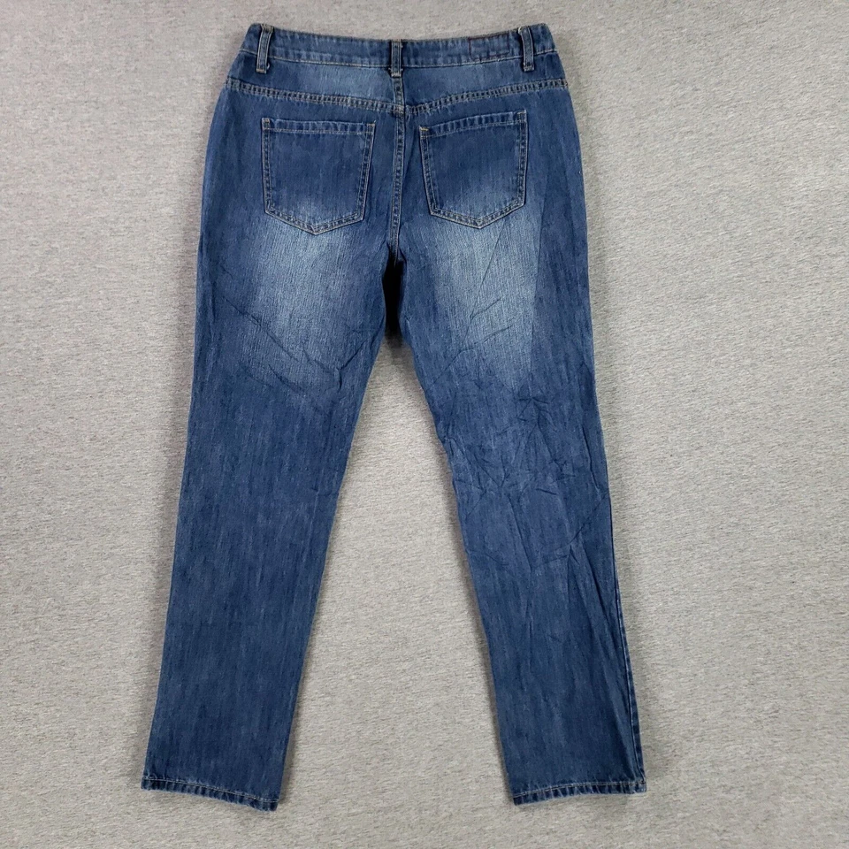 Pantalones de mezclilla retro Adam Levine talla 7/8 The Boyfriend sin elástico lavado claro Foto 4 de 4