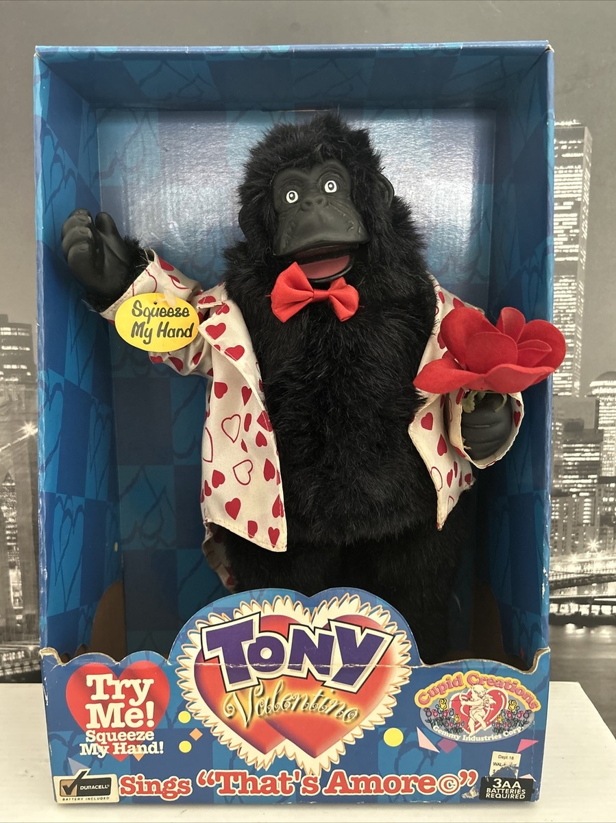Gemmy Musical Plush Monkey Gorilla Animated Music Sound Vtg 1998