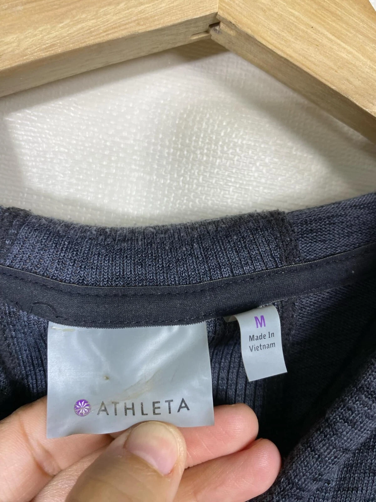 VETEMENTS Felpa con cappuccio Athleta Donna Grigio Scuro Taglia M Felpa con Cerniera Intera Giacca Tasche Atletica