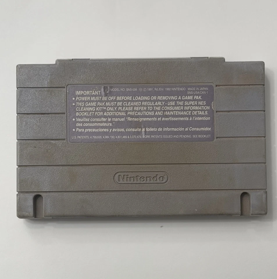 Cartucho Rock N' Roll Racing Super Nintendo SNES Hecho en Japón Foto 2 de 3