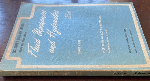 Fluid Mechanics & Hydraulics, 2nd Ed Schaum's Outline Series, Physics, Civil Eng - Picture 7 of 7