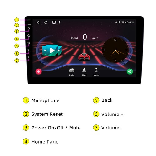 9'' Carplay Navi For Audi A3 S3 S3 RS3 2008-12 Android 13 Car Radio Navi GPS RDS - Picture 3 of 13