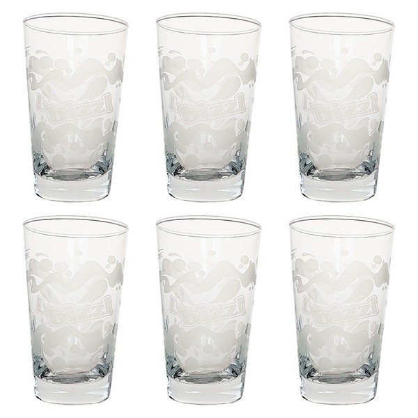 6X Bizzl Glas Trinkglas 0,2L Rc GläSer Saftglas Becher Schorle Saft Wasser Set-image