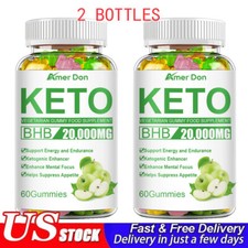 KETO BHB 20000mg Diet Pills Ketone FAT BURNER Weight Loss Diet Pills Ketosis 2Pc