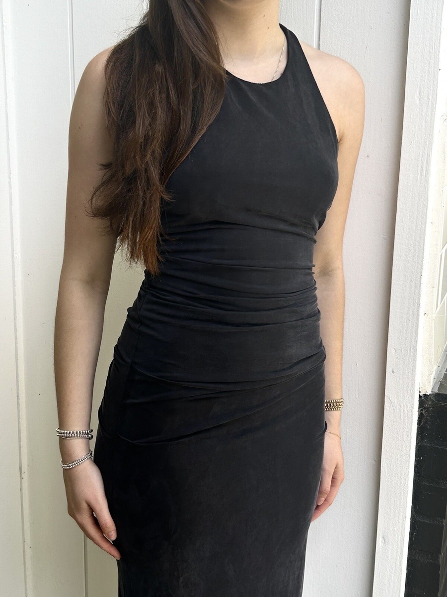 Nicole Miller Collection 4 Body Con Black Maxi Dress