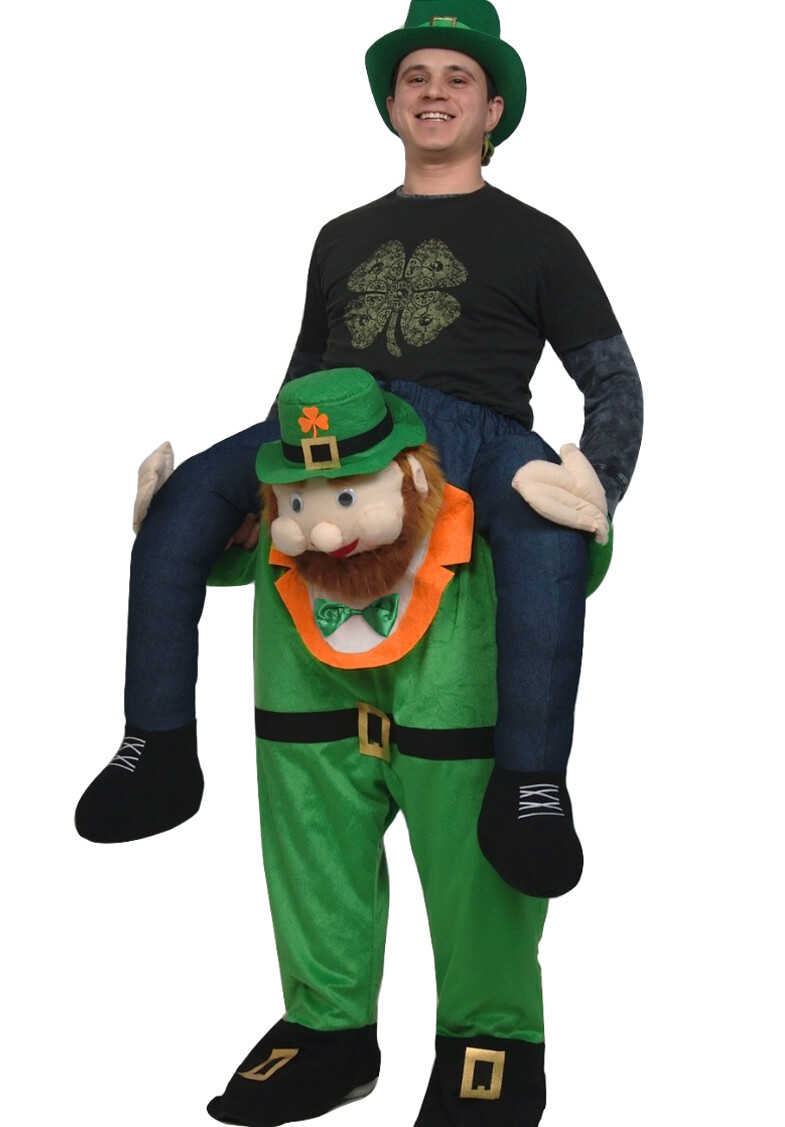 Patrick/'S Day Piggyback Ride On Lucky Leprechaun Costume Adult Funny Holiday St